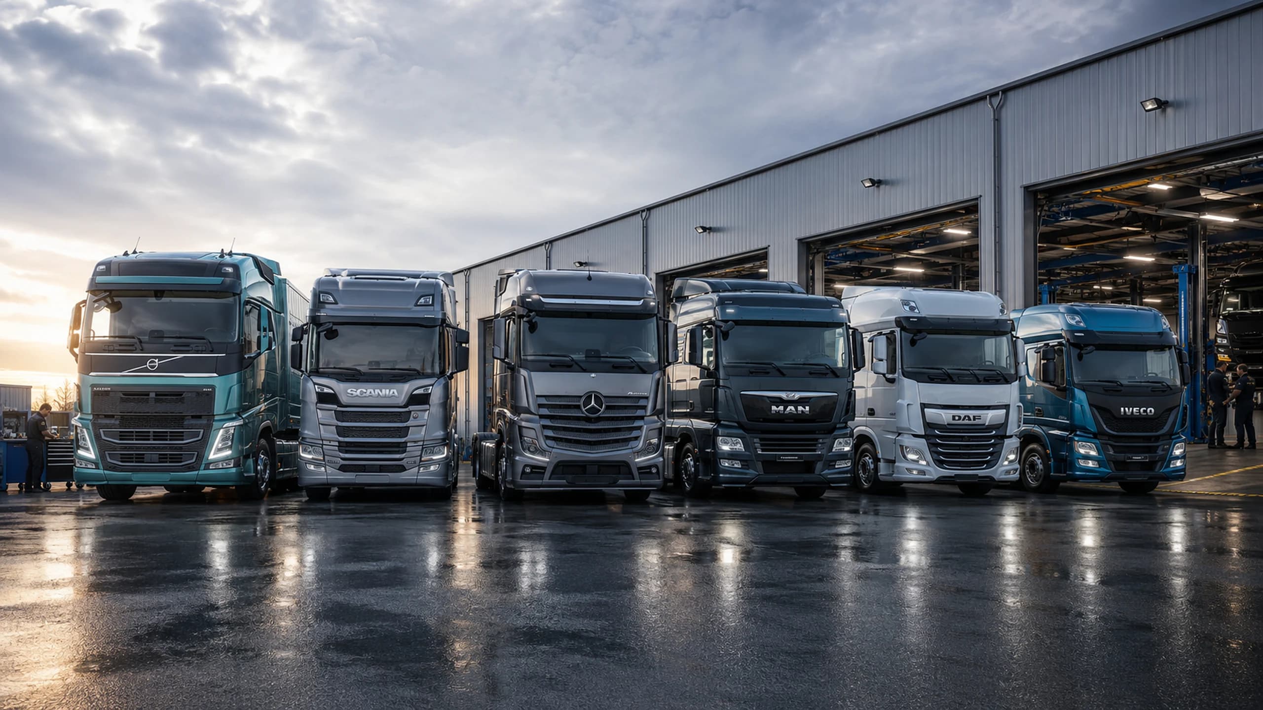 Commercial truck brands serviced by Dyna-Mic Diesel